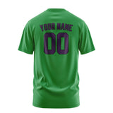 Custom Emerald Green Purple T-Shirt