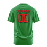 Custom Emerald Green Orange Red T-Shirt