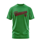 Custom Emerald Green Crimson Red T-Shirt