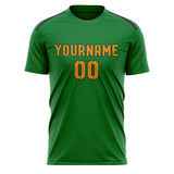 Custom Emerald Green Yellow Soccer Jersey
