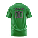 Custom Emerald Green Dark Grey T-Shirt