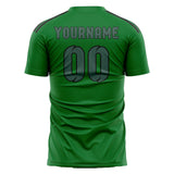Custom Emerald Green Blue Green Soccer Jersey
