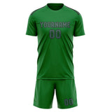 Custom Emerald Green Blue Green Soccer Set