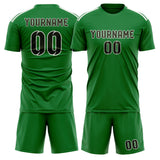 Custom Emerald Green Olive Soccer Set