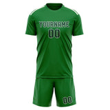 Custom Emerald Green Green Soccer Set