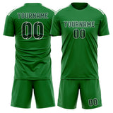 Custom Emerald Green Green Soccer Set