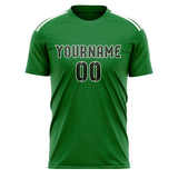 Custom Emerald Green Dark Green Soccer Jersey