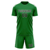 Custom Emerald Green Dark Green Soccer Set