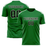 Custom Emerald Green Dark Green Soccer Jersey
