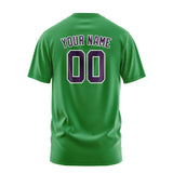 Custom Emerald Green Purple T-Shirt