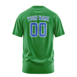 Custom Emerald Green Sky Blue T-Shirt