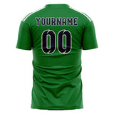 Custom Emerald Green Navy Soccer Jersey
