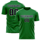 Custom Emerald Green Navy Soccer Jersey