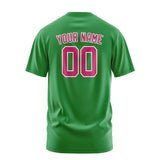 Custom Emerald Green Pink T-Shirt