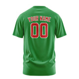 Custom Emerald Green Red T-Shirt