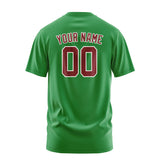 Custom Emerald Green Crimson Red T-Shirt