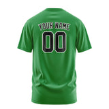 Custom Emerald Green Black T-Shirt