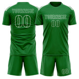 Custom Emerald Green Emerald Green Soccer Set