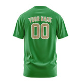 Custom Emerald Green Light Khaki T-Shirt