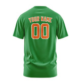 Custom Emerald Green Orange T-Shirt