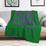 Custom Emerald Green Lavender Blanket