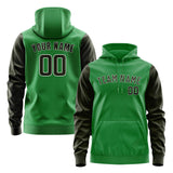 Custom Emerald Green Olive Hoodie