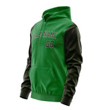 Custom Emerald Green Olive Hoodie 2424020224B31802