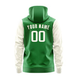 Custom Emerald Green Cream Hoodie 2424030324B31803