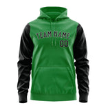 Custom Emerald Green Black Hoodie 2424171724B31817