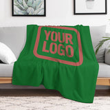Custom Emerald Green Copper Rose Blanket