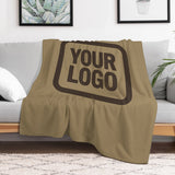 Custom Light Khaki Brown Blanket
