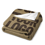 Custom Light Khaki Brown Blanket