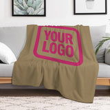 Custom Light Khaki Pink Blanket