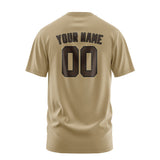 Custom Light Khaki Brown T-Shirt