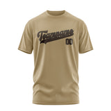 Custom Light Khaki Brown T-Shirt