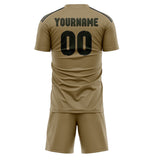 Custom Light Khaki Olive Soccer Set