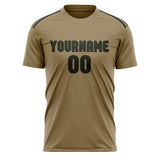 Custom Light Khaki Olive Soccer Jersey