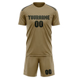 Custom Light Khaki Olive Soccer Set