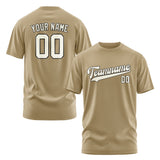 Custom Light Khaki Cream T-Shirt