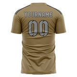 Custom Light Khaki Gray Soccer Jersey