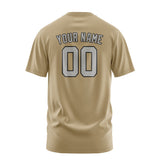 Custom Light Khaki Gray T-Shirt