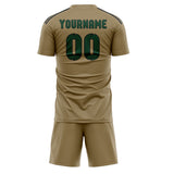 Custom Light Khaki Green Soccer Set
