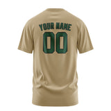 Custom Light Khaki Green T-Shirt
