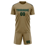 Custom Light Khaki Green Soccer Set