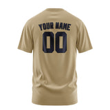 Custom Light Khaki Navy T-Shirt