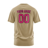 Custom Light Khaki Pink T-Shirt