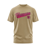 Custom Light Khaki Pink T-Shirt