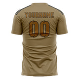 Custom Light Khaki Khaki Soccer Jersey