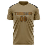 Custom Light Khaki Khaki Soccer Jersey