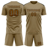 Custom Light Khaki Khaki Soccer Set